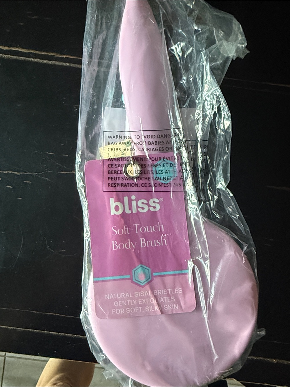 Bliss Soft-Touch Body Brush — Light Pink